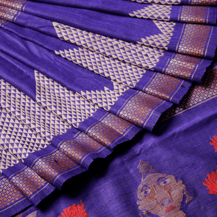 Handloom Sambalpuri Tusser Saree Handloom Saree_Tussser Silk Priyadarshini Handloom 