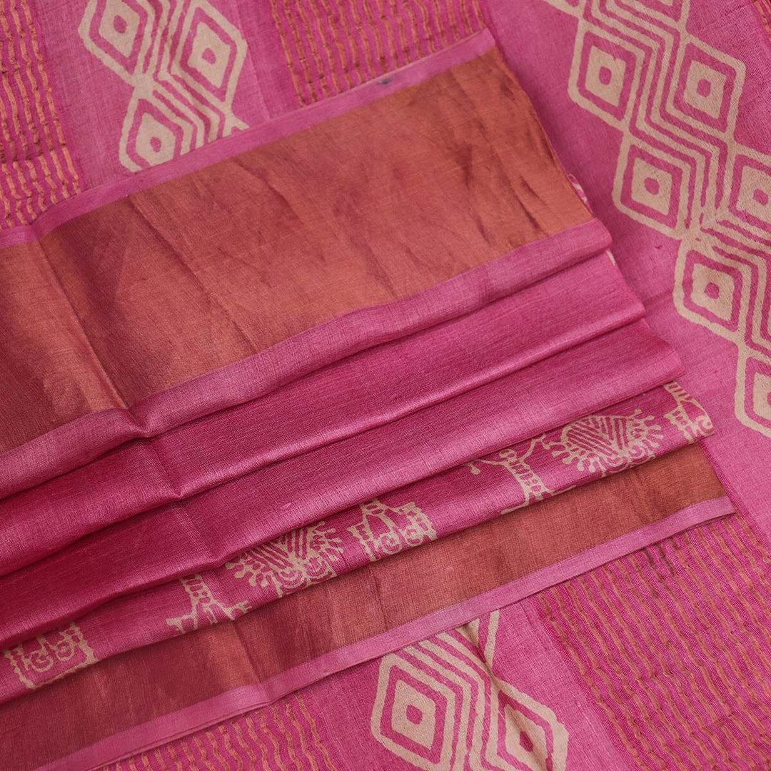 Handloom Sambalpuri Tusser Saree Handloom Saree_Tussser Silk Priyadarshini Handloom 