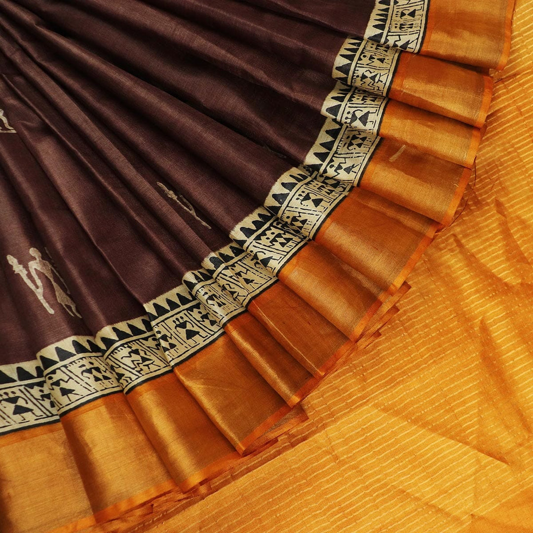 Handloom Sambalpuri Tusser Saree Handloom Saree_Tussser Silk Priyadarshini Handloom