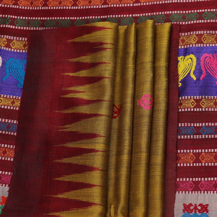 Handloom Sambalpuri Tusser Saree Handloom Saree_Tussser Silk Priyadarshini Handloom