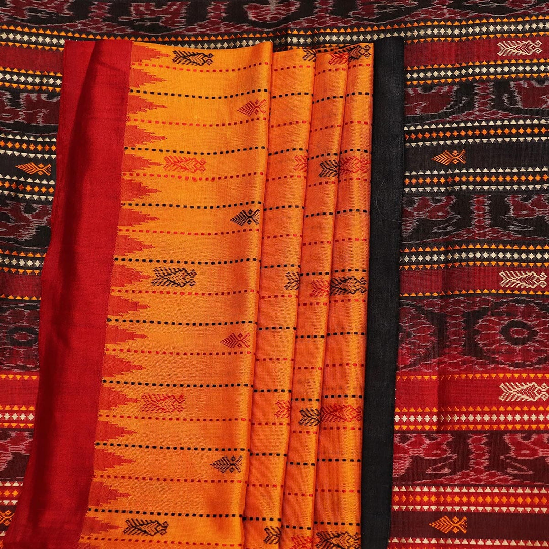 Handloom Sambalpuri Tusser Saree Handloom Saree_Tussser Silk Priyadarshini Handloom 