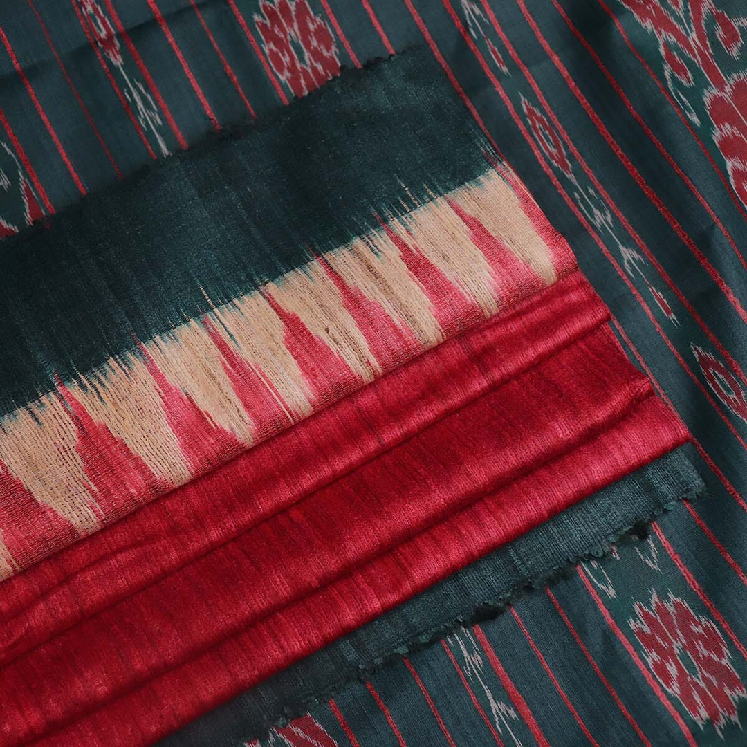 Handloom Sambalpuri Tusser Saree Handloom Saree_Tussser Silk Priyadarshini Handloom 