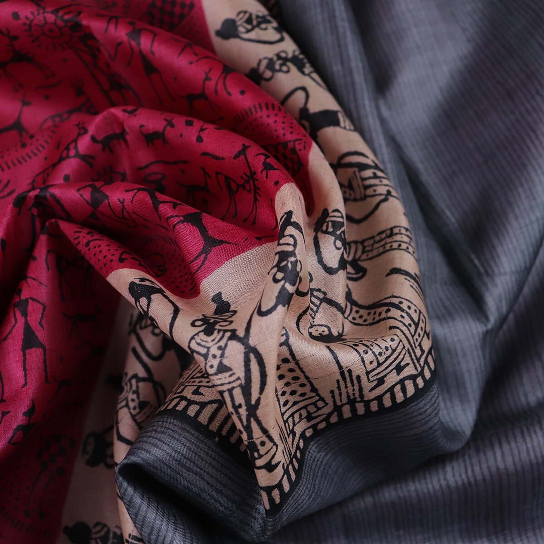 Handloom Sambalpuri Tusser Saree Handloom Saree_Tussser Silk Priyadarshini Handloom