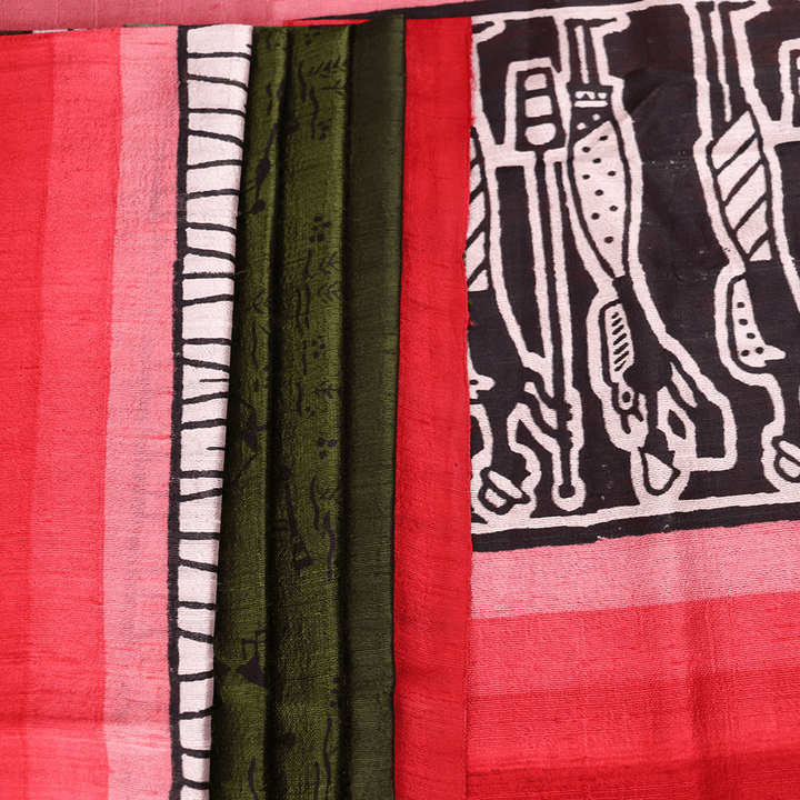 Handloom Sambalpuri Tusser Saree Handloom Saree_Tussser Silk Priyadarshini Handloom