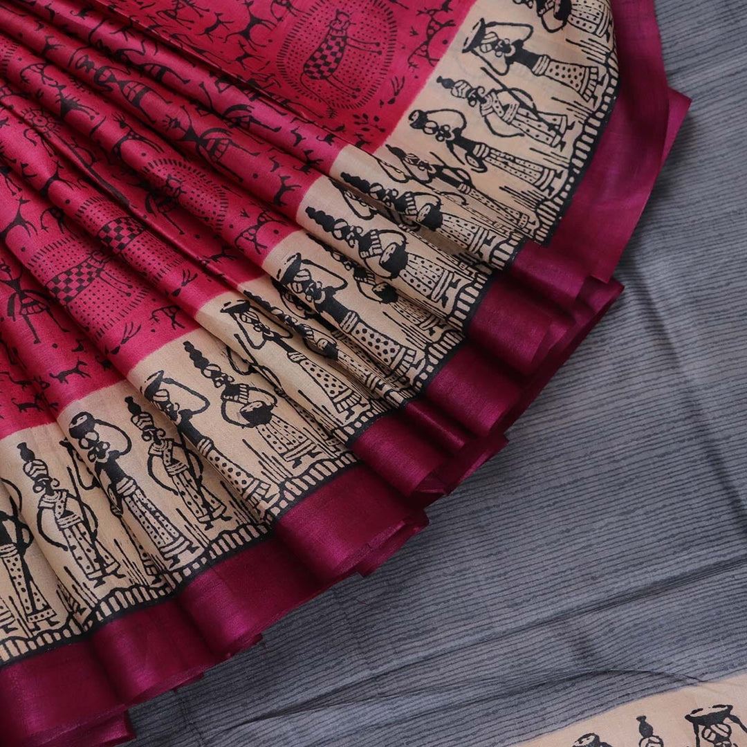 Handloom Sambalpuri Tusser Saree Handloom Saree_Tussser Silk Priyadarshini Handloom 