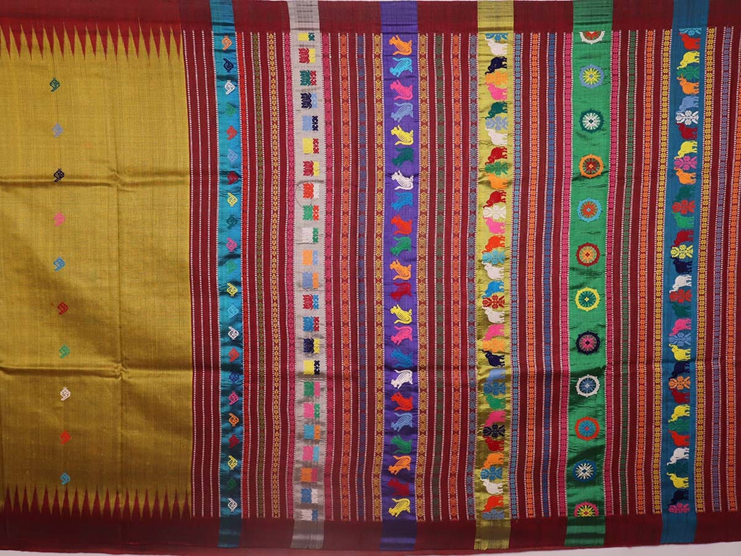 Handloom Sambalpuri Tusser Saree Handloom Saree_Tussser Silk Priyadarshini Handloom 