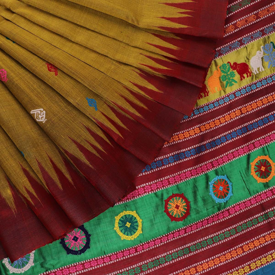 Handloom Sambalpuri Tusser Saree Handloom Saree_Tussser Silk Priyadarshini Handloom 