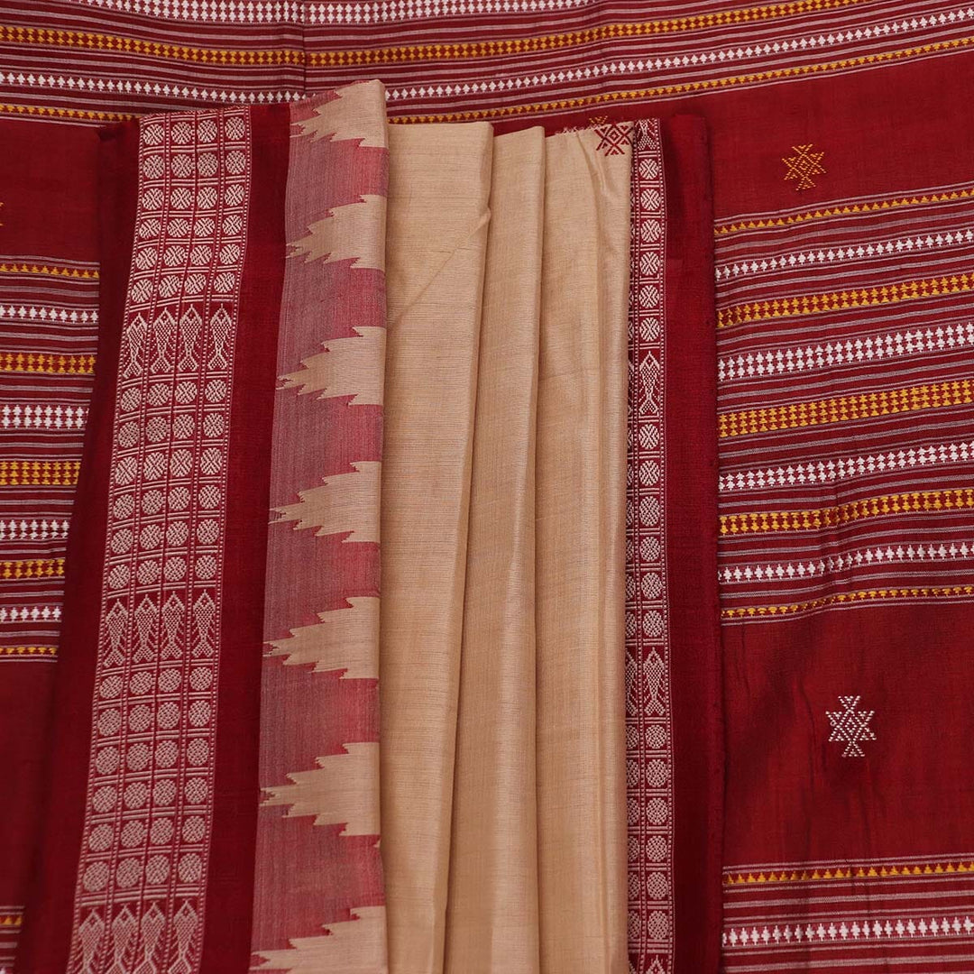 Handloom Sambalpuri Tusser Saree Handloom Saree_Tussser Silk Priyadarshini Handloom