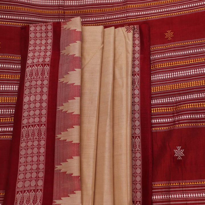 Handloom Sambalpuri Tusser Saree Handloom Saree_Tussser Silk Priyadarshini Handloom
