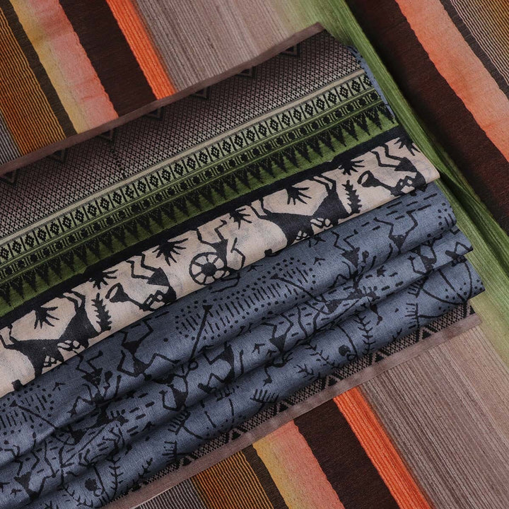 Handloom Sambalpuri Tusser Saree Handloom Saree_Tussser Silk Priyadarshini Handloom
