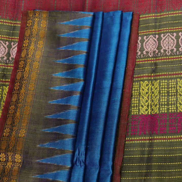 Handloom Sambalpuri Tusser Saree Handloom Saree_Tussser Silk Priyadarshini Handloom
