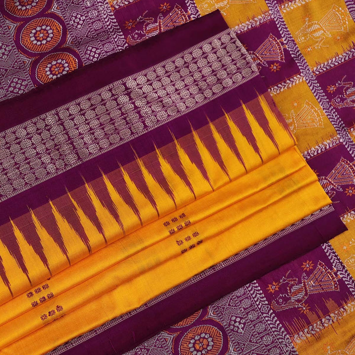 Handloom Silk Bomkai Saree Handloom Saree_Bomkai Silk Priyadarshini Handloom