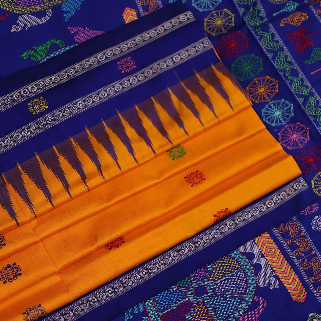 Handloom Silk Bomkai Saree Handloom Saree_Bomkai Silk Priyadarshini Handloom