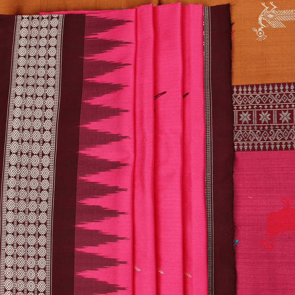 Handloom Silk Bomkai Saree Handloom Saree_Bomkai Silk Priyadarshini Handloom