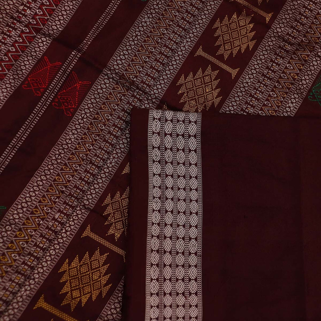 Handloom Silk Bomkai Saree Handloom Saree_Bomkai Silk Priyadarshini Handloom