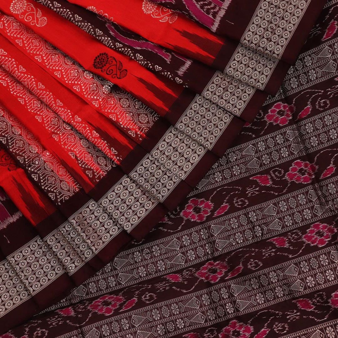 Priyadarshini Handloom, Handwoven Bomkai Silk Saree, Silk Saree, Handloom Saree, Traditional Saree, Indian Saree, Handloom Silk Saree, Ethno-chic Saree.