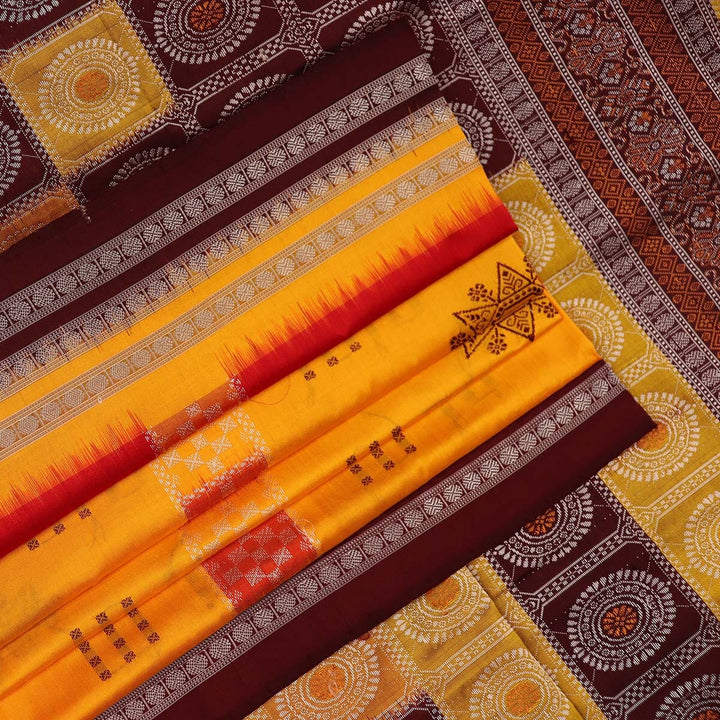 Handloom Silk Bomkai Saree Handloom Saree_Bomkai Silk Priyadarshini Handloom