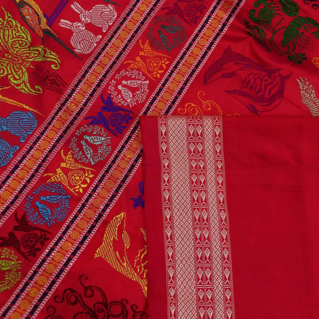 Handloom Silk Bomkai Saree Handloom Saree_Bomkai Silk Priyadarshini Handloom