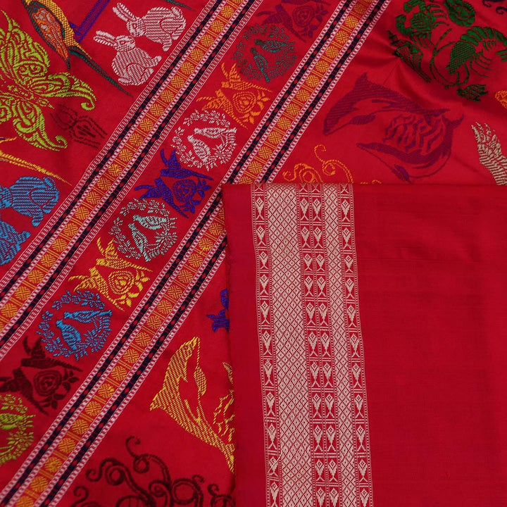 Handloom Silk Bomkai Saree Handloom Saree_Bomkai Silk Priyadarshini Handloom
