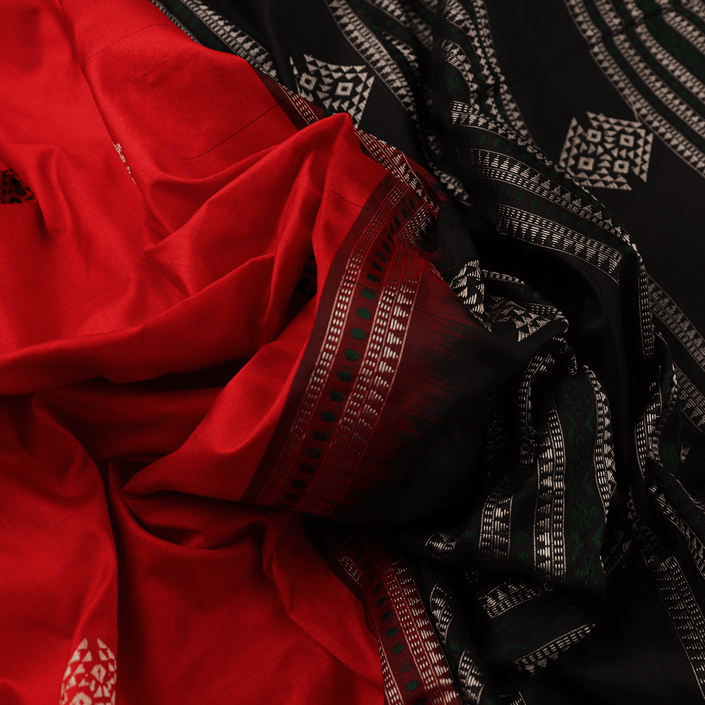 Handloom Silk Bomkai Saree Handloom Saree_Bomkai Silk Priyadarshini Handloom