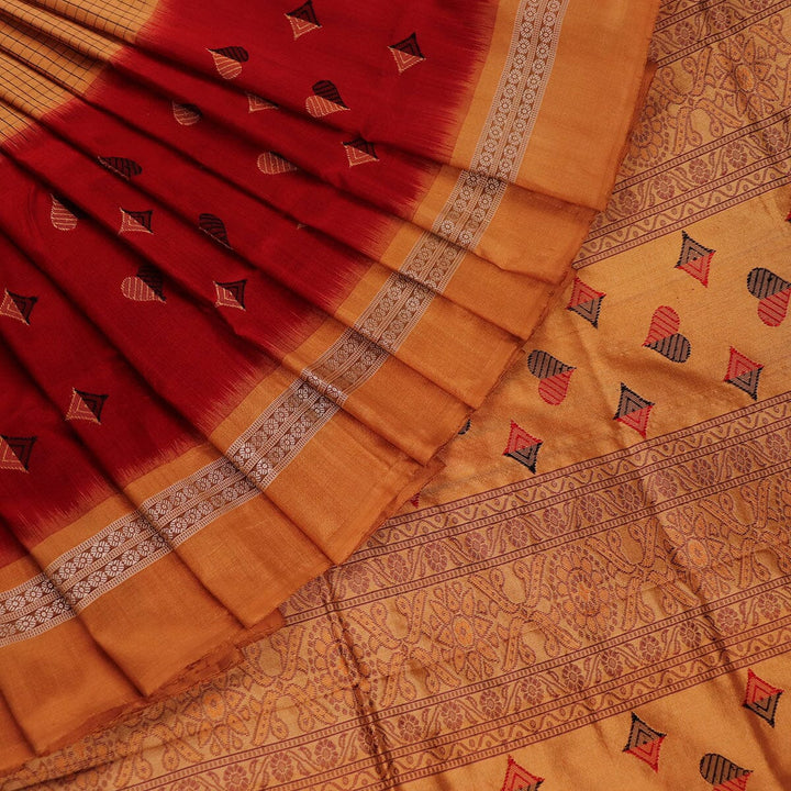 Handloom Silk Bomkai Saree Handloom Saree_Bomkai Silk Priyadarshini Handloom