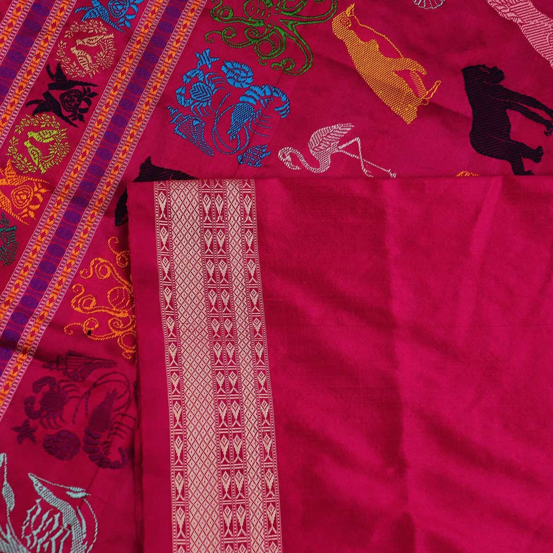 Handloom Silk Bomkai Saree Handloom Saree_Bomkai Silk Priyadarshini Handloom