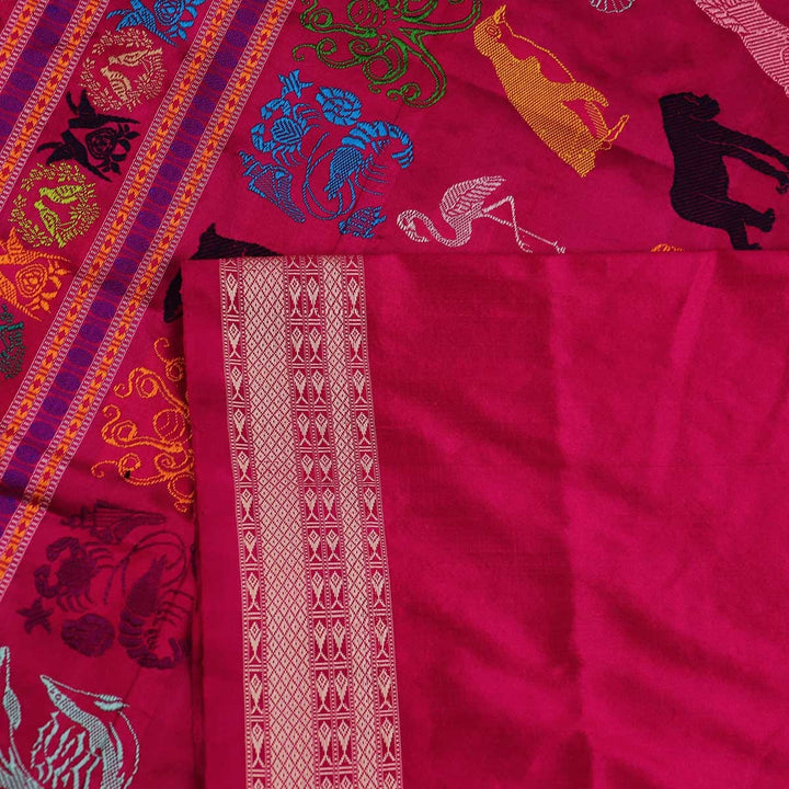 Handloom Silk Bomkai Saree Handloom Saree_Bomkai Silk Priyadarshini Handloom