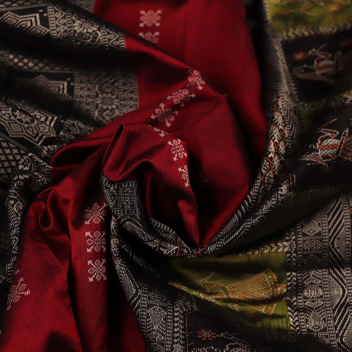 Handloom Silk Bomkai Saree Handloom Saree_Bomkai Silk Priyadarshini Handloom