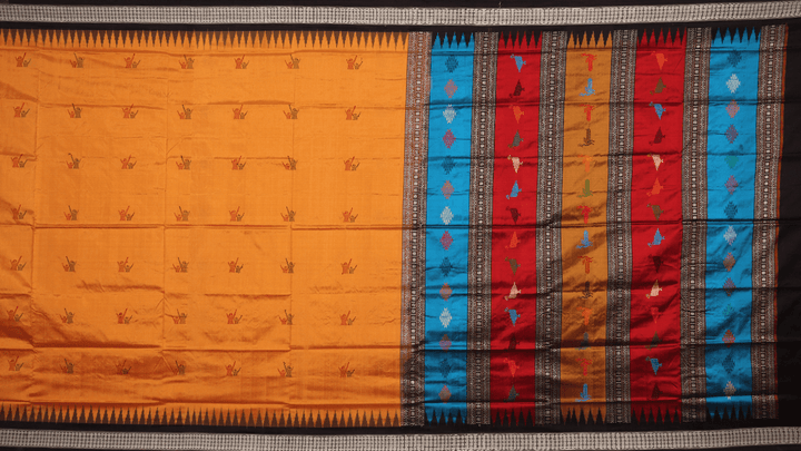 Handloom Silk Bomkai Saree Handloom Saree_Bomkai Silk Priyadarshini Handloom
