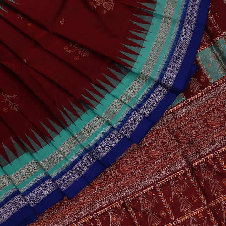 Priyadarshini Handloom, Handwoven Bomkai Silk Saree, Silk Saree, Handloom Saree, Traditional Saree, Indian Saree, Handloom Silk Saree, Ethno-chic Saree.