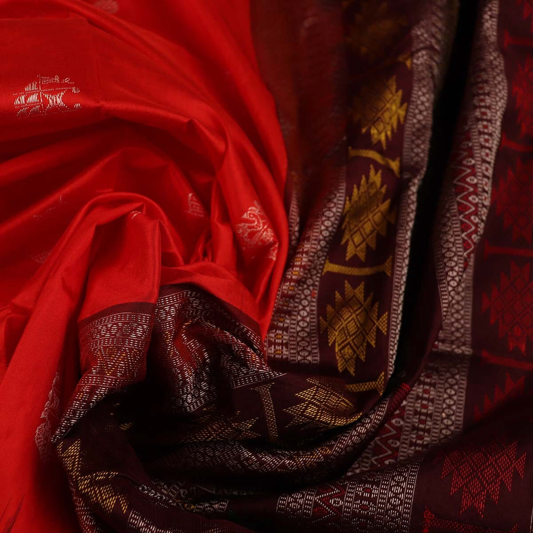 Handloom Silk Bomkai Saree Handloom Saree_Bomkai Silk Priyadarshini Handloom