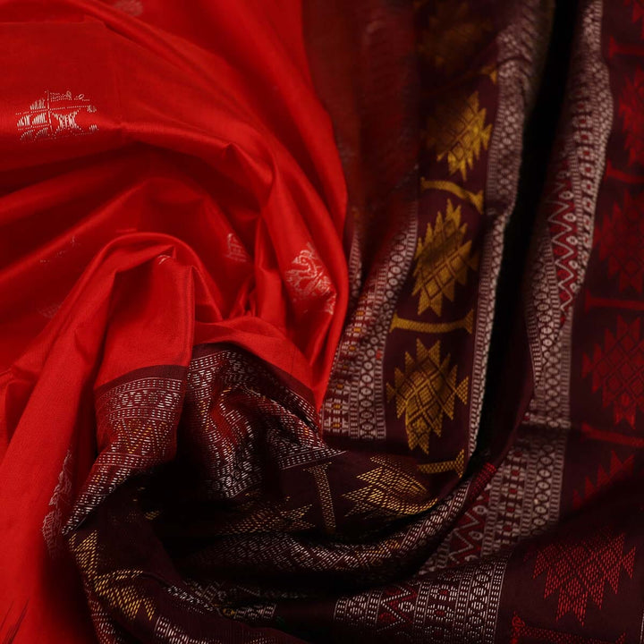 Handloom Silk Bomkai Saree Handloom Saree_Bomkai Silk Priyadarshini Handloom