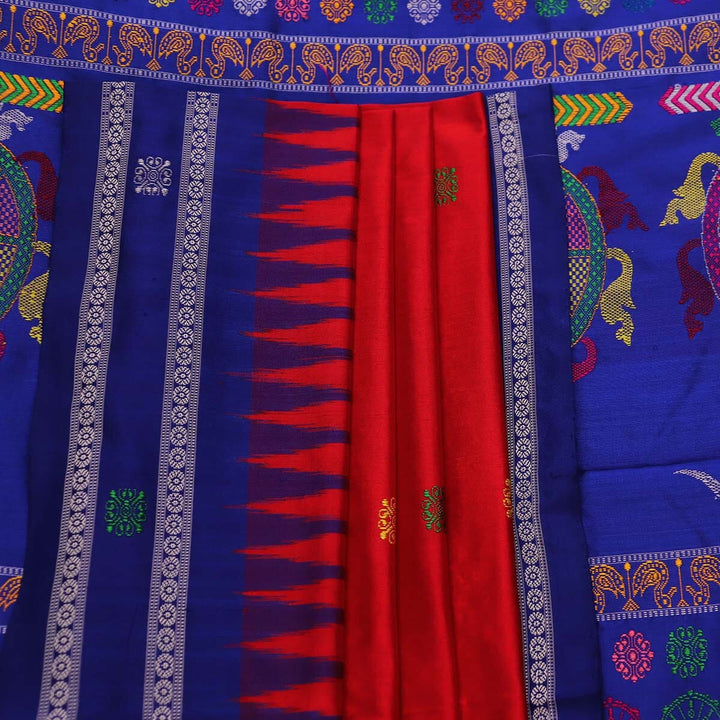 Handloom Silk Bomkai Saree Handloom Saree_Bomkai Silk Priyadarshini Handloom