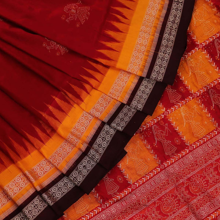 Handloom Silk Bomkai Saree Handloom Saree_Bomkai Silk Priyadarshini Handloom