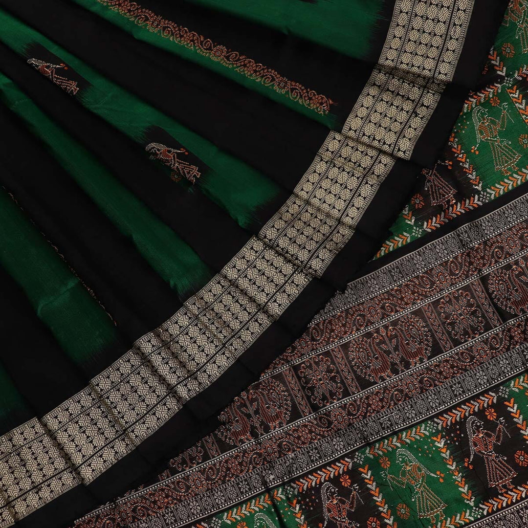 Priyadarshini Handloom, Handwoven Bomkai Silk Saree, Silk Saree, Handloom Saree, Traditional Saree, Indian Saree, Handloom Silk Saree, Ethno-chic Saree.
