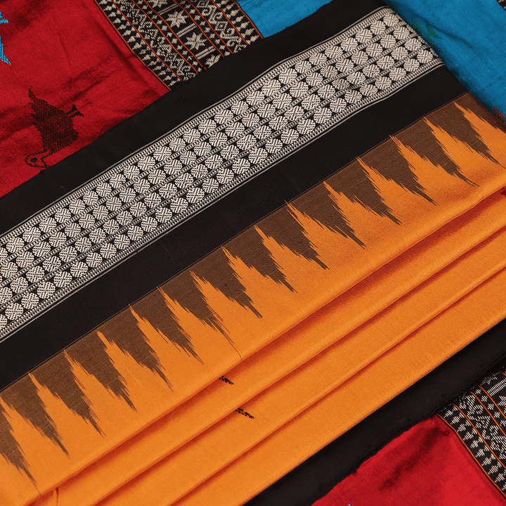 Handloom Silk Bomkai Saree Handloom Saree_Bomkai Silk Priyadarshini Handloom