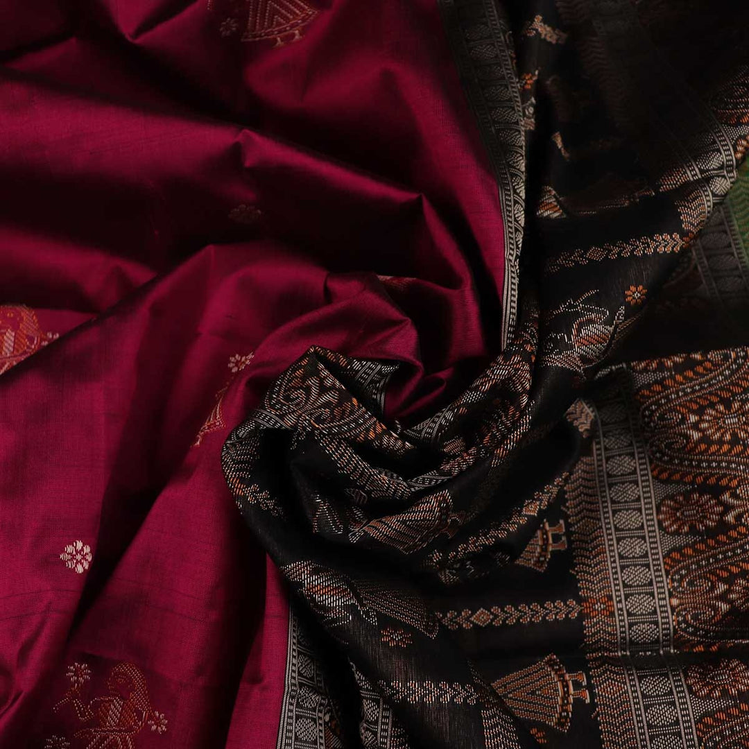 Handloom Silk Bomkai Saree Handloom Saree_Bomkai Silk Priyadarshini Handloom