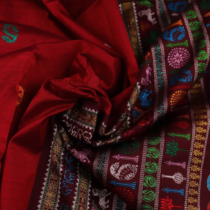 Handloom Silk Bomkai Saree Handloom Saree_Bomkai Silk Priyadarshini Handloom