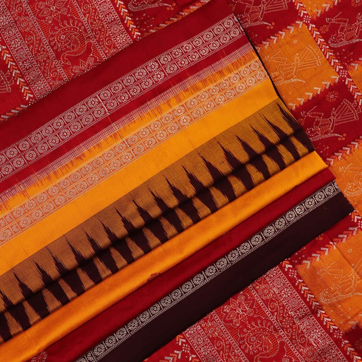 Handloom Silk Bomkai Saree Handloom Saree_Bomkai Silk Priyadarshini Handloom