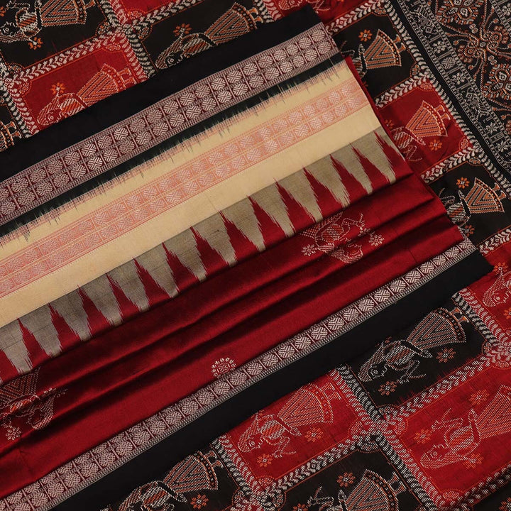 Handloom Silk Bomkai Saree Handloom Saree_Bomkai Silk Priyadarshini Handloom