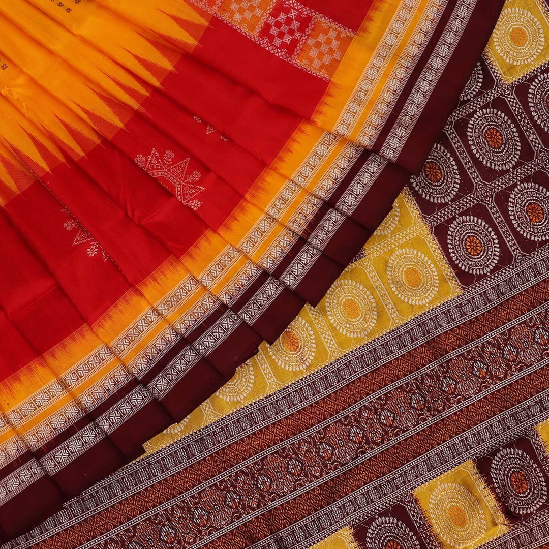 Priyadarshini Handloom, Handwoven Bomkai Silk Saree, Silk Saree, Handloom Saree, Traditional Saree, Indian Saree, Handloom Silk Saree, Ethno-chic Saree.