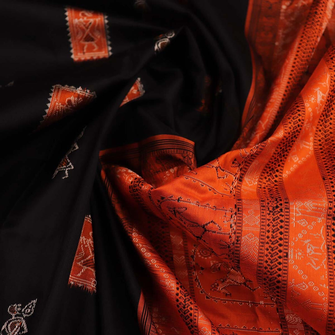 Handloom Silk Bomkai Saree Handloom Saree_Bomkai Silk Priyadarshini Handloom