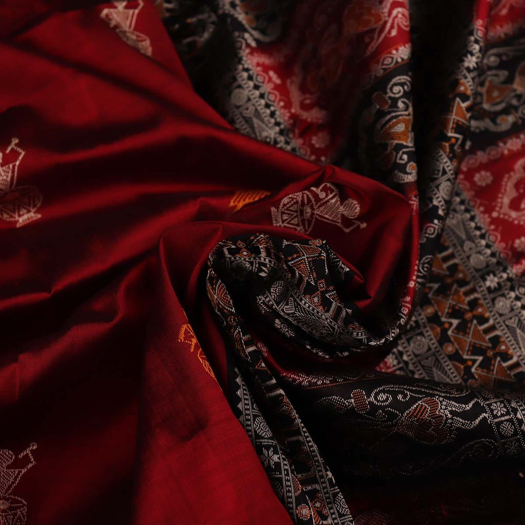 Handloom Silk Bomkai Saree Handloom Saree_Bomkai Silk Priyadarshini Handloom