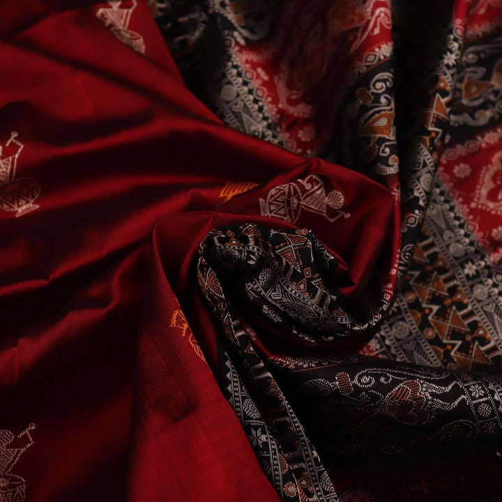 Handloom Silk Bomkai Saree Handloom Saree_Bomkai Silk Priyadarshini Handloom