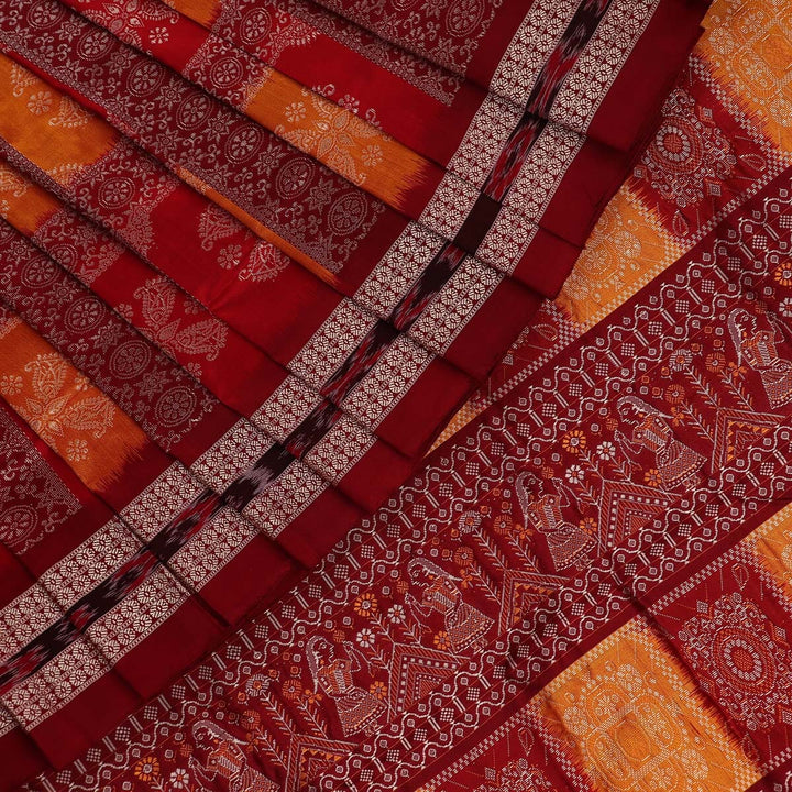 Priyadarshini Handloom, Handwoven Bomkai Silk Saree, Silk Saree, Handloom Saree, Traditional Saree, Indian Saree, Handloom Silk Saree, Ethno-chic Saree.