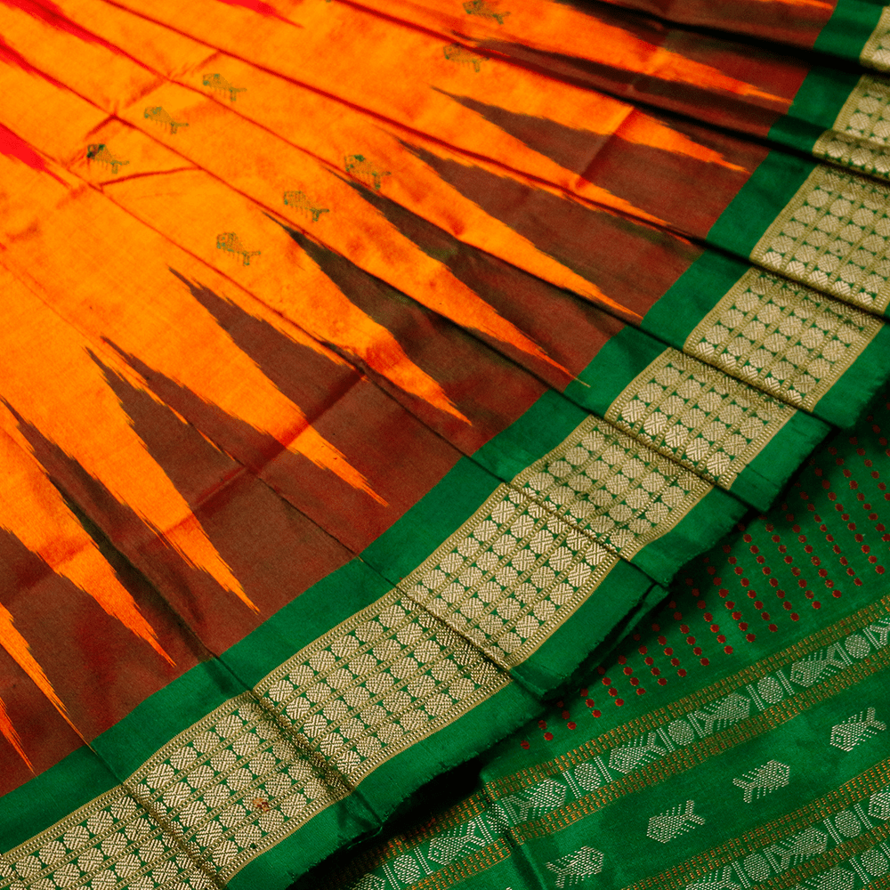 Handloom Silk Bomkai Saree Handloom Saree_Bomkai Silk Priyadarshini Handloom