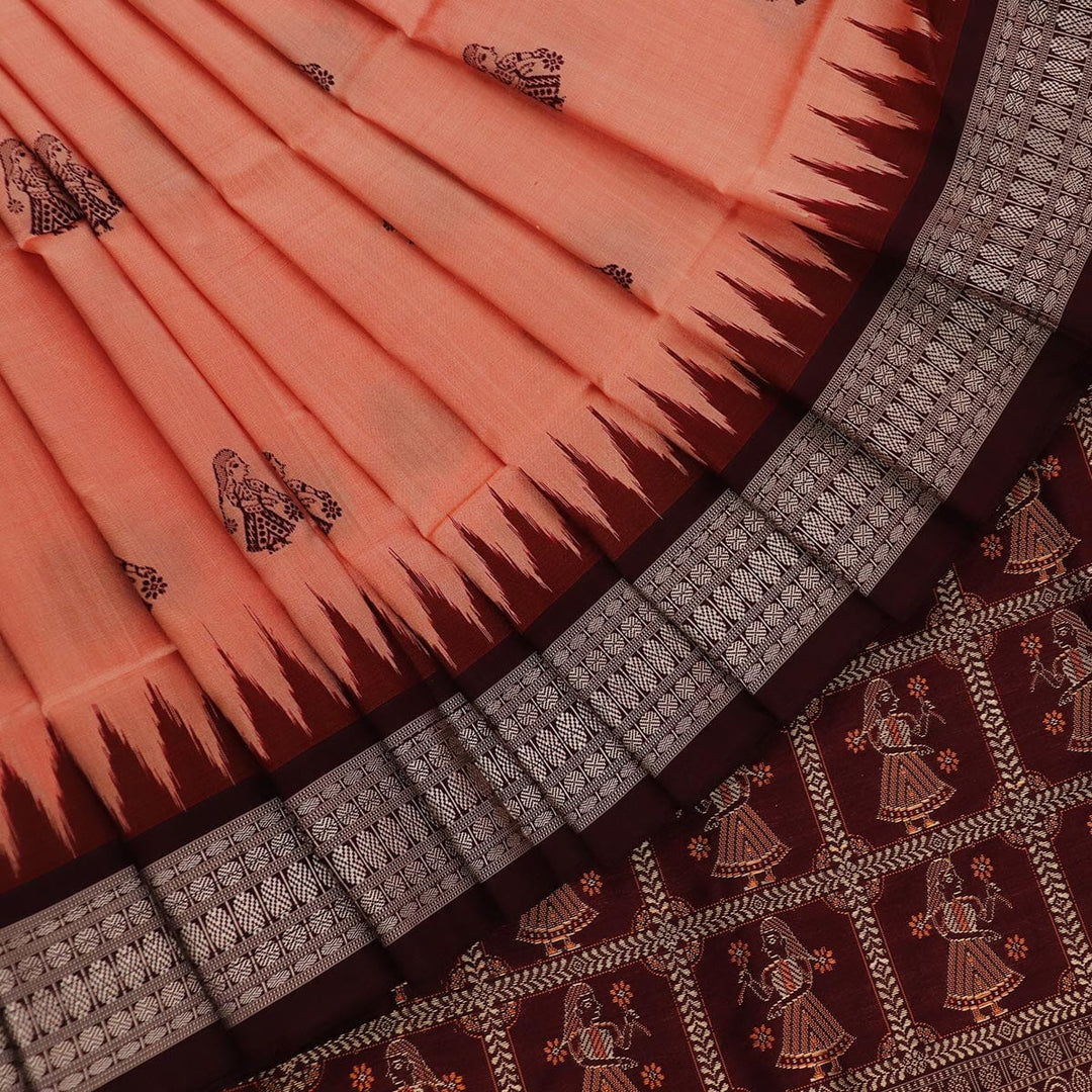 Priyadarshini Handloom, Handwoven Bomkai Silk Saree, Silk Saree, Handloom Saree, Traditional Saree, Indian Saree, Handloom Silk Saree, Ethno-chic Saree.