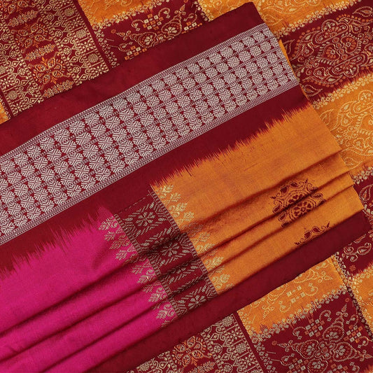 Handloom Silk Bomkai Saree Handloom Saree_Bomkai Silk Priyadarshini Handloom