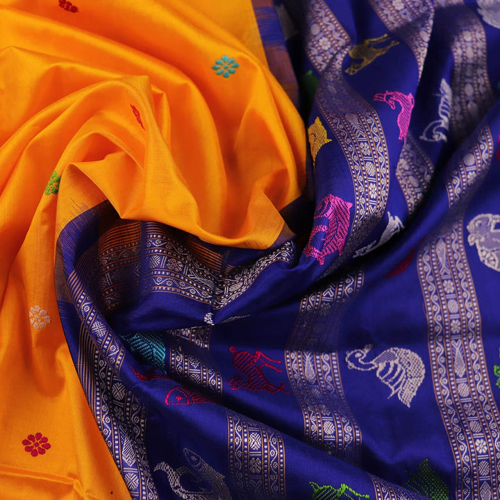 Handloom Silk Bomkai Saree Handloom Saree_Bomkai Silk Priyadarshini Handloom