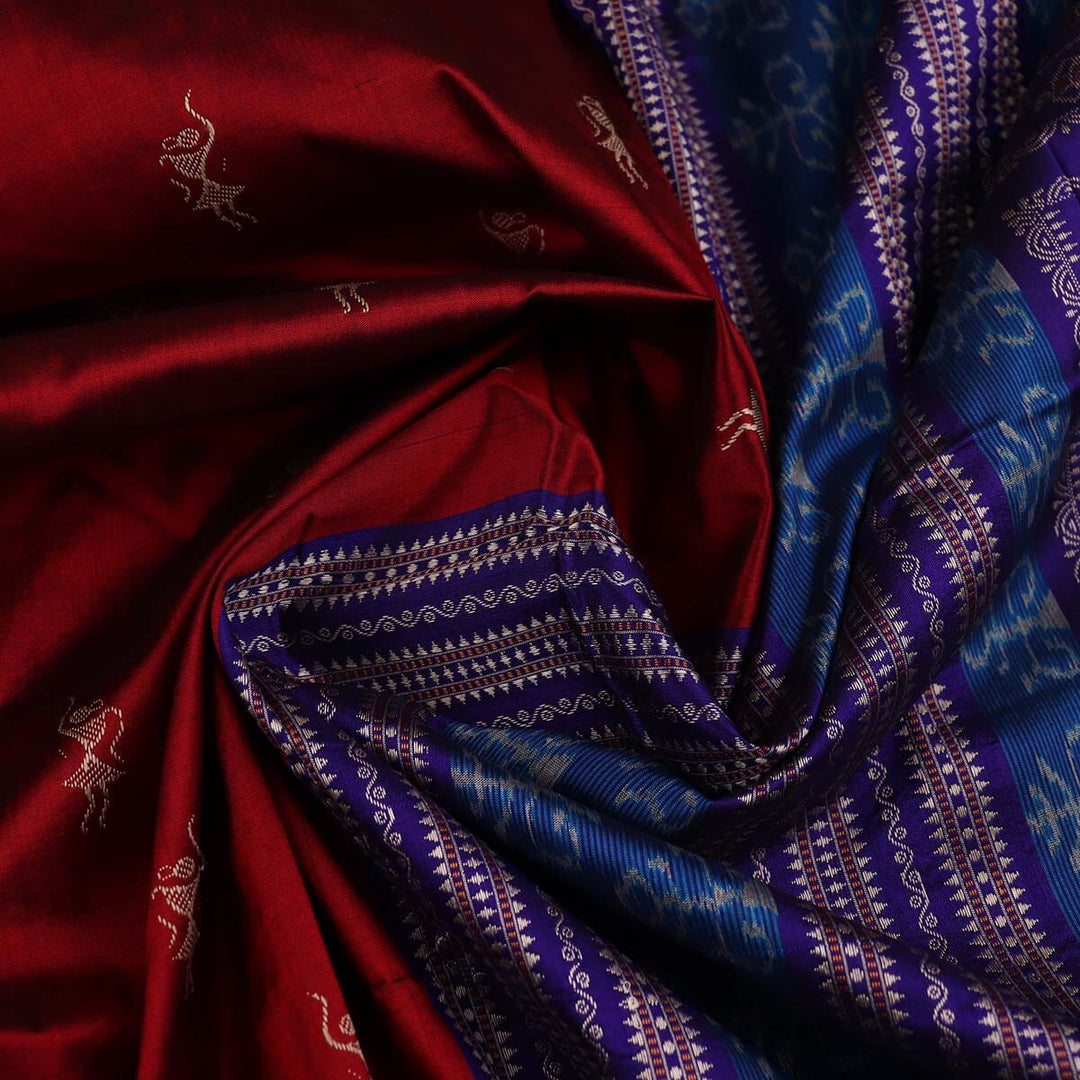 Handloom Silk Bomkai Saree Handloom Saree_Bomkai Silk Priyadarshini Handloom